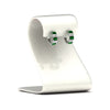 Load image into Gallery viewer, 5-carat-five-stone-emerald-cut-emerald-hoop-earrings-in-white-gold-fdear11542emgemgrstand-nl-wg.jpg?v=1764918849