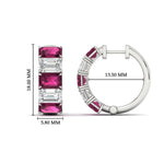 Load image into Gallery viewer, 5-carat-five-stone-emerald-cut-pink-sapphire-hoop-earrings-in-white-gold-fdear11542emgsadrpiangle2-nl-wg-hw.jpg?v=1764918730