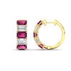 Load image into Gallery viewer, 5-carat-five-stone-emerald-cut-pink-sapphire-hoop-earrings-in-yellow-gold-fdear11542emgsadrpiangle2-nl-yg.jpg?v=1764918730