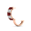 Load image into Gallery viewer, 5-carat-five-stone-emerald-cut-ruby-hoop-earrings-in-rose-gold-fdear11542emgrudrangle4-nl-rg.jpg?v=1764918958