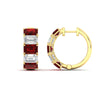 Load image into Gallery viewer, 5-carat-five-stone-emerald-cut-ruby-hoop-earrings-in-yellow-gold-fdear11542emgrudrangle2-nl-yg.jpg?v=1764918958