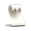 Load image into Gallery viewer, 5-carat-five-stone-emerald-cut-ruby-hoop-earrings-in-yellow-gold-fdear11542emgrudrstand-nl-yg.jpg?v=1764918958