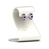 Load image into Gallery viewer, 5-carat-five-stone-emerald-cut-sapphire-hoop-earrings-in-rose-gold-fdear11542emgsablstand-nl-rg.jpg?v=1764918435