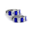 Load image into Gallery viewer, 5-carat-five-stone-emerald-cut-sapphire-hoop-earrings-in-white-gold-fdear11542emgsabl-nl-wg.jpg?v=1764918436