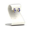 Load image into Gallery viewer, 5-carat-five-stone-emerald-cut-sapphire-hoop-earrings-in-yellow-gold-fdear11542emgsablstand-nl-yg.jpg?v=1764918435