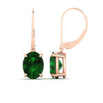 Load image into Gallery viewer, 5-carat-leverback-oval-drop-dangle-emerald-earrings-in-rose-gold-fdear11236ovgemgrangle4-5.00ct-nl-rg.jpg?v=1765455508