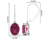 Load image into Gallery viewer, 5-carat-leverback-oval-drop-dangle-pink-sapphire-earrings-in-white-gold-fdear11236ovgsadrpiangle4-5.00ct-nl-wg-hw.jpg?v=1765455508