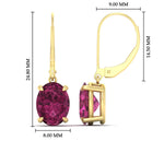 Load image into Gallery viewer, 5-carat-leverback-oval-drop-dangle-pink-sapphire-earrings-in-yellow-gold-fdear11236ovgsadrpiangle4-5.00ct-nl-yg-hw.jpg?v=1765455508