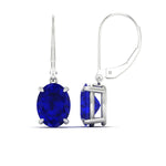 Load image into Gallery viewer, 5-carat-leverback-oval-drop-dangle-sapphire-earrings-in-white-gold-fdear11236ovgsablangle4-5.00ct-nl-wg.jpg?v=1765455508