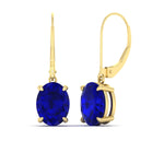 Load image into Gallery viewer, 5-carat-leverback-oval-drop-dangle-sapphire-earrings-in-yellow-gold-fdear11236ovgsablangle1-5.00ct-nl-yg.jpg?v=1765455508