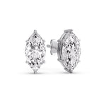 Load image into Gallery viewer, Marquise Diamond 6 Prong Stud Earrings