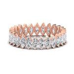 Load image into Gallery viewer, 5-carat-marquise-diamond-eternity-wedding-band-in-rose-gold-FDEWB11257MQB-5.00CT-NL-RG