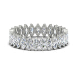 Load image into Gallery viewer, 5-carat-marquise-diamond-eternity-wedding-band-in-white-gold-FDEWB11257MQB-5.00CT-NL-WG