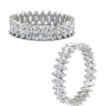 Load image into Gallery viewer, 5-carat-marquise-diamond-eternity-wedding-band-in-white-gold-FDEWB11257MQB-5.00CT-NL-WG