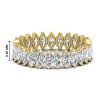 Load image into Gallery viewer, 5-carat-marquise-diamond-eternity-wedding-band-in-yellow-gold-FDEWB11257MQB-5.00CT-NL-YG