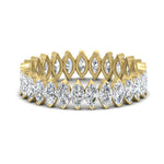 Load image into Gallery viewer, 5-carat-marquise-diamond-eternity-wedding-band-in-yellow-gold-FDEWB11257MQB-5.00CT-NL-YG