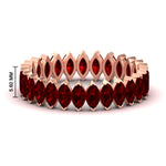 Load image into Gallery viewer, 5-carat-marquise-ruby-eternity-wedding-band-in-rose-gold-FDEWB11257MQBGRUDR-5.00CT-NL-RG