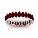 Load image into Gallery viewer, 5-carat-marquise-ruby-eternity-wedding-band-in-white-gold-FDEWB11257MQBGRUDR-5.00CT-NL-WG