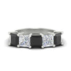Load image into Gallery viewer, 5-carat-princess-cut-black-diamond-wedding-band-for-women-in-white-gold-fdwb8008prblacksleep-5.00ct-nl-wg.jpg?v=1773654337