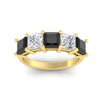 Load image into Gallery viewer, 5-carat-princess-cut-black-diamond-wedding-band-for-women-in-yellow-gold-fdwb8008prblackangle5-5.00ct-nl-yg.jpg?v=1773654337