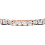 Load image into Gallery viewer, 5-carat-princess-cut-diamond-tennis-bracelet