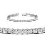 Load image into Gallery viewer, 5 Carat Princess Cut Diamond Tennis Bracelet