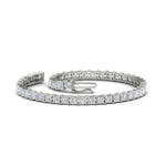 Load image into Gallery viewer, 5-carat-princess-cut-diamond-tennis-bracelet-in-white-gold-FDBRC10450PRANGLE4-5.00CT-NL-WG_f61d9d4b-1d20-41a4-8e44-cce57fbadf70