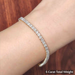 Load image into Gallery viewer, 5-carat-princess-cut-diamond-tennis-bracelet-in-yellow-gold-fdbrc10450pr-5-00ct-fancy1-nl-yg