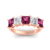 Load image into Gallery viewer, 5-carat-princess-cut-pink-sapphire-wedding-band-for-women-in-rose-gold-fdwb8008prgsadrpiangle5-5.00ct-nl-rg.jpg?v=1773654337