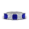 Load image into Gallery viewer, 5-carat-princess-cut-sapphire-wedding-band-for-women-in-white-gold-fdwb8008prgsablsleep-5.00ct-nl-wg.jpg?v=1773654337