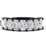 Load image into Gallery viewer, 5-carat-radiant-cut-diamond-band-for-women-in-black-gold-FD8008RAB-5.00CT-NL-BG-HW