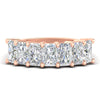 Load image into Gallery viewer, 5-carat-radiant-cut-diamond-band-for-women-in-rose-gold-FD8008RAB-5.00CT-NL-RG