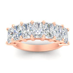 Load image into Gallery viewer, 5-carat-radiant-cut-diamond-band-for-women-in-rose-gold-FD8008RABANGLE5-5.00CT-NL-RG