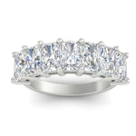 Load image into Gallery viewer, 5-carat-radiant-cut-diamond-band-for-women-in-white-gold-FD8008RABANGLE5-5.00CT-NL-WG