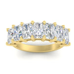 Load image into Gallery viewer, 5-carat-radiant-cut-diamond-band-for-women-in-yellow-gold-FD8008RABANGLE5-5.00CT-NL-YG