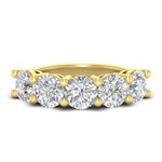 Load image into Gallery viewer, 5-carat-round-5-stone-diamond-anniversary-wedding-band-in-yellow-gold-FDENS141ROB-5.00CT-NL-YG