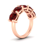Load image into Gallery viewer, 5-carat-round-5-stone-ruby-colored-anniversary-wedding-band-in-rose-gold-FDENS141ROBGRUDRANGLE2-5.00CT-NL-RG-GS
