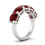 Load image into Gallery viewer, 5-carat-round-5-stone-ruby-colored-anniversary-wedding-band-in-white-gold-FDENS141ROBGRUDRANGLE2-5.00CT-NL-WG-GS