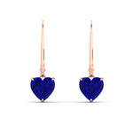Load image into Gallery viewer, 5-carat-sapphire-heart-shape-stud-dangle-earrings-in-rose-gold-fdear11236htgsablangle2-5.00ct-nl-rg.jpg?v=1768537022