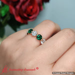 Load image into Gallery viewer, 5-carat-single-wedding-eternity-ring-with-prong-emerald-in-14k-yellow-gold-fdewb9477-10