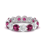 Load image into Gallery viewer, 5 Ct Round Cut Diamond Eternity Ring Common Prong