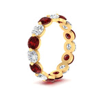 Load image into Gallery viewer, 5 Ct Round Cut Diamond Eternity Ring Common Prong