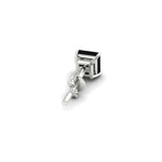 Load image into Gallery viewer, 5 Carat Square Cut Mens Earring