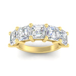Load image into Gallery viewer, 5-ct-asscher-cut-five-stone-diamond-wedding-ring-in-yellow-gold-fdwb8008asangle5-5.00ct-nl-yg.jpg?v=1773808024