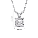 Load image into Gallery viewer, Asscher Cut Solitaire Pendant