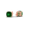 Load image into Gallery viewer, 5-ct-cushion-cut-emerald-basket-stud-earring-in-rose-gold-fdear10411cugemgrangle4-5.00ct-nl-rg.jpg