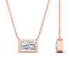 Load image into Gallery viewer, 5-ct-east-west-radiant-cut-bezel-diamond-pendant-in-rose-gold-fdpd11763raangle2-5.00ct-nl-rg.jpg