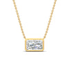 Load image into Gallery viewer, 5-ct-east-west-radiant-cut-bezel-diamond-pendant-in-yellow-gold-fdpd11763raangle1-5.00ct-nl-yg.jpg