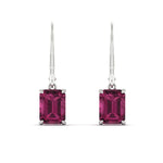 Load image into Gallery viewer, 5-ct-emerald-cut-pink-sapphire-drop-earrings-in-white-gold-fdear11236emgsadrpiangle2-5.00ct-nl-wg.jpg?v=1765364332