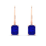 Load image into Gallery viewer, 5-ct-emerald-cut-sapphire-drop-earrings-in-rose-gold-fdear11236emgsablangle2-5.00ct-nl-rg.jpg?v=1765364332